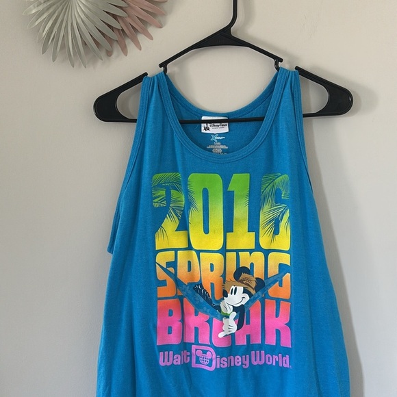 Walt Disney World 2016 Spring Break Blue Tank Top - L - Picture 3 of 6